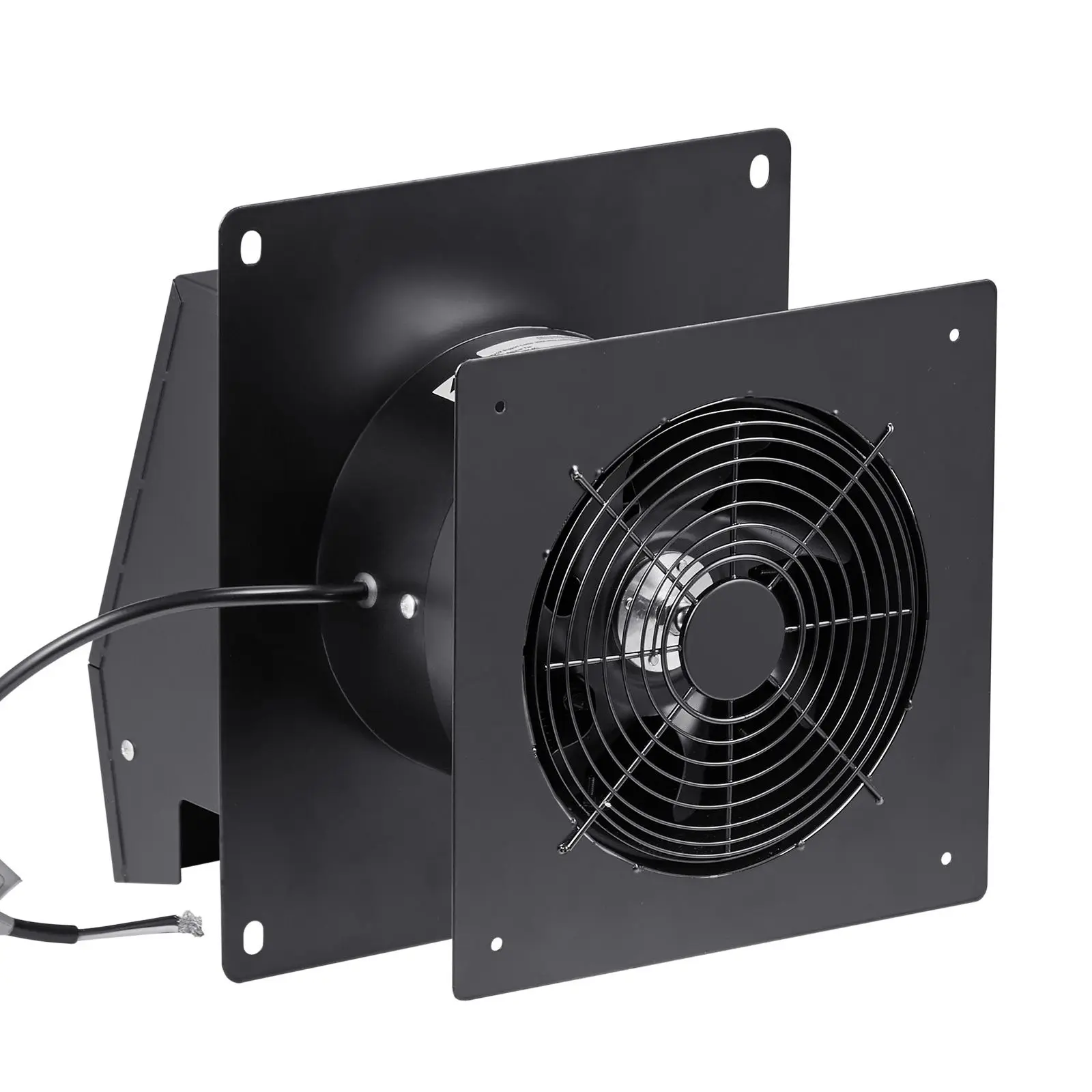 6 inch Through-The-Wall Ventilation Fan, 205 CFM Through Wall Exhaust Fan with AC Motor, Quiet Vent Easy Installation for Bathro