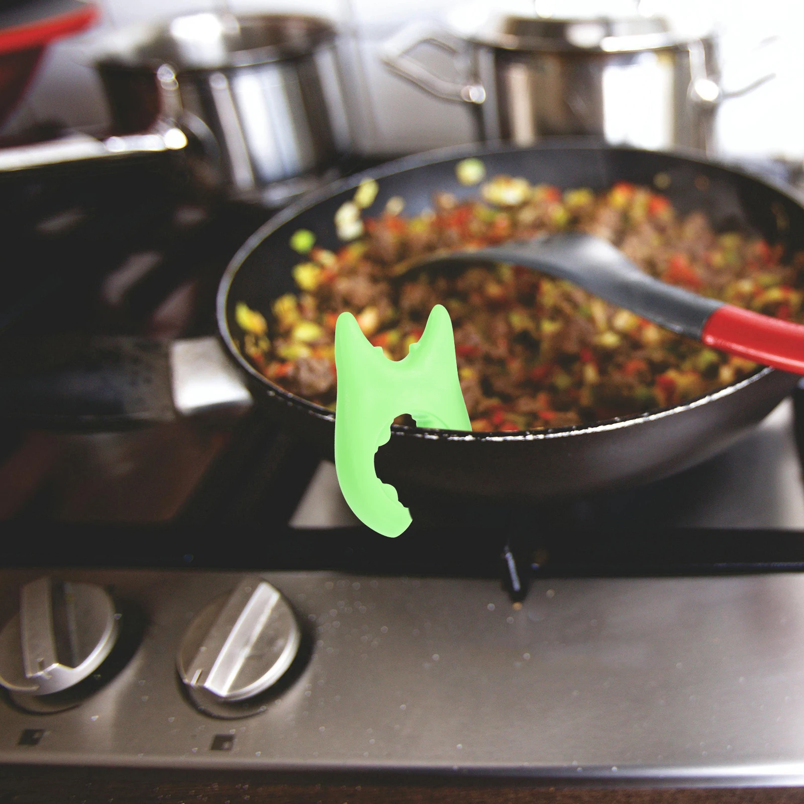 

6Pcs Pot Lid Lifter Silicone Steam Releaser Non-Slip Spill-Proof Overflow Stopper for Kitchen Cooking Utensil Rest Holder