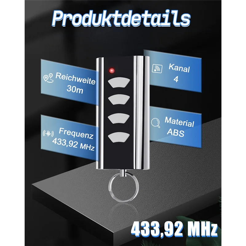 AA60-untuk Remote Control Garasi Normstahl Entrematic RCU 433-2 untuk Kunci Pintu Baja Standar Crawford 433.92