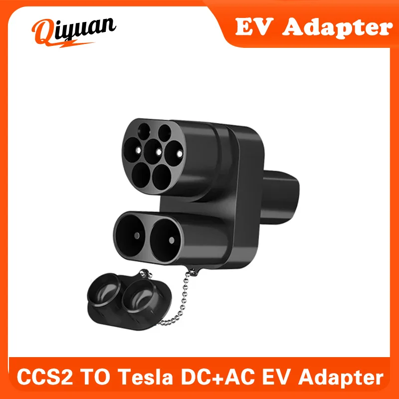 CCS2 to Tesla AC+DC Adapter Convertor 250A for Model 3/X/Y/S CCS COMBO 2 Adapter Support CCS2 and Type2 Charger