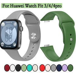 For Huawei Watch Fit 3/4/4pro Adjustable Strap With Hidden Buckle High Quality Durable Silicone Wristband For Huawei Watch Fit 3