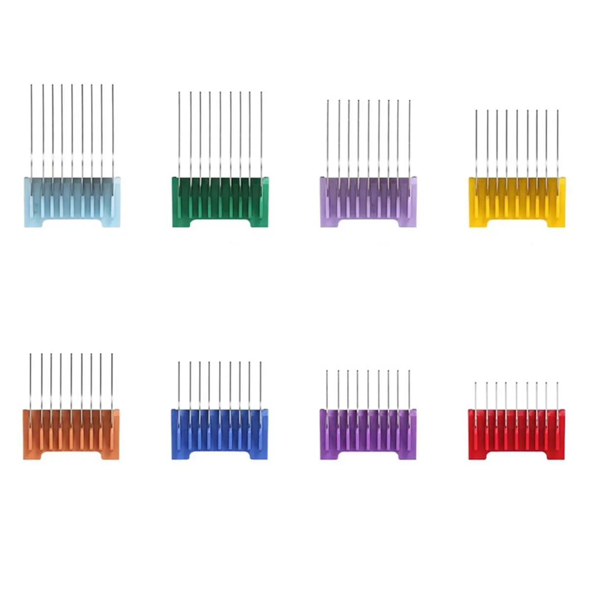 2026 Trend 8pcs Stainless Steel Guide Comb Set for Pet Clippers, Compatible with 5in1 Blades