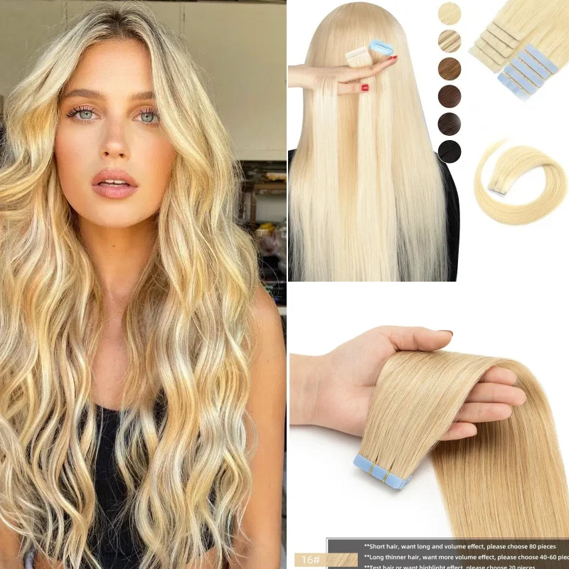 100-human-hair-tape-in-extensions-20pcs-24inch-straight-60-p27-613-boost-hair-density-style-change-special-occasion