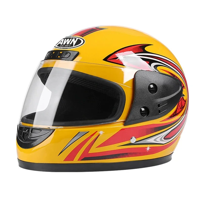 

AWN Winter PP Material Riding Helmets Motorcycle Light Weight Unisex Women Men's Full Face Helmets with Removable WarmScarf