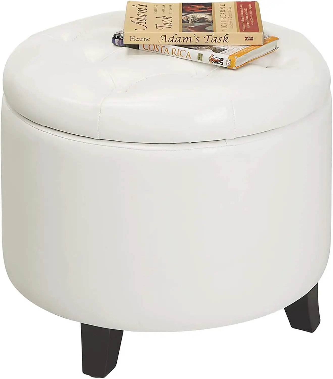 Designs4Comfort Round Storage Ottoman 19.75