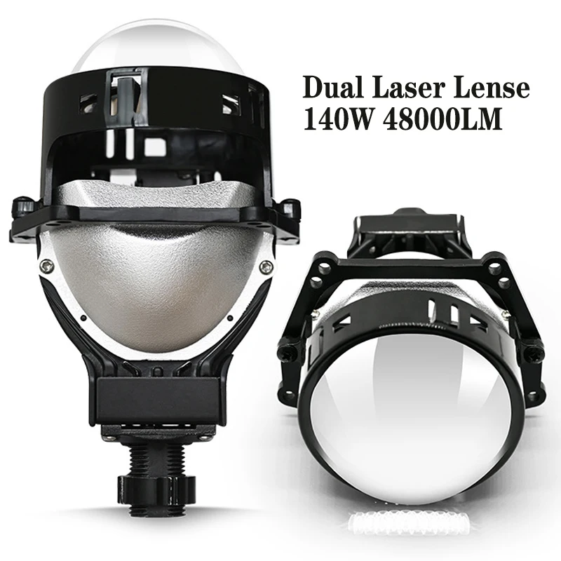 

3-inch car headlight 140W 48000LM LED bulb hyperbolic beam lens, used for high-definition modification of car lenses
