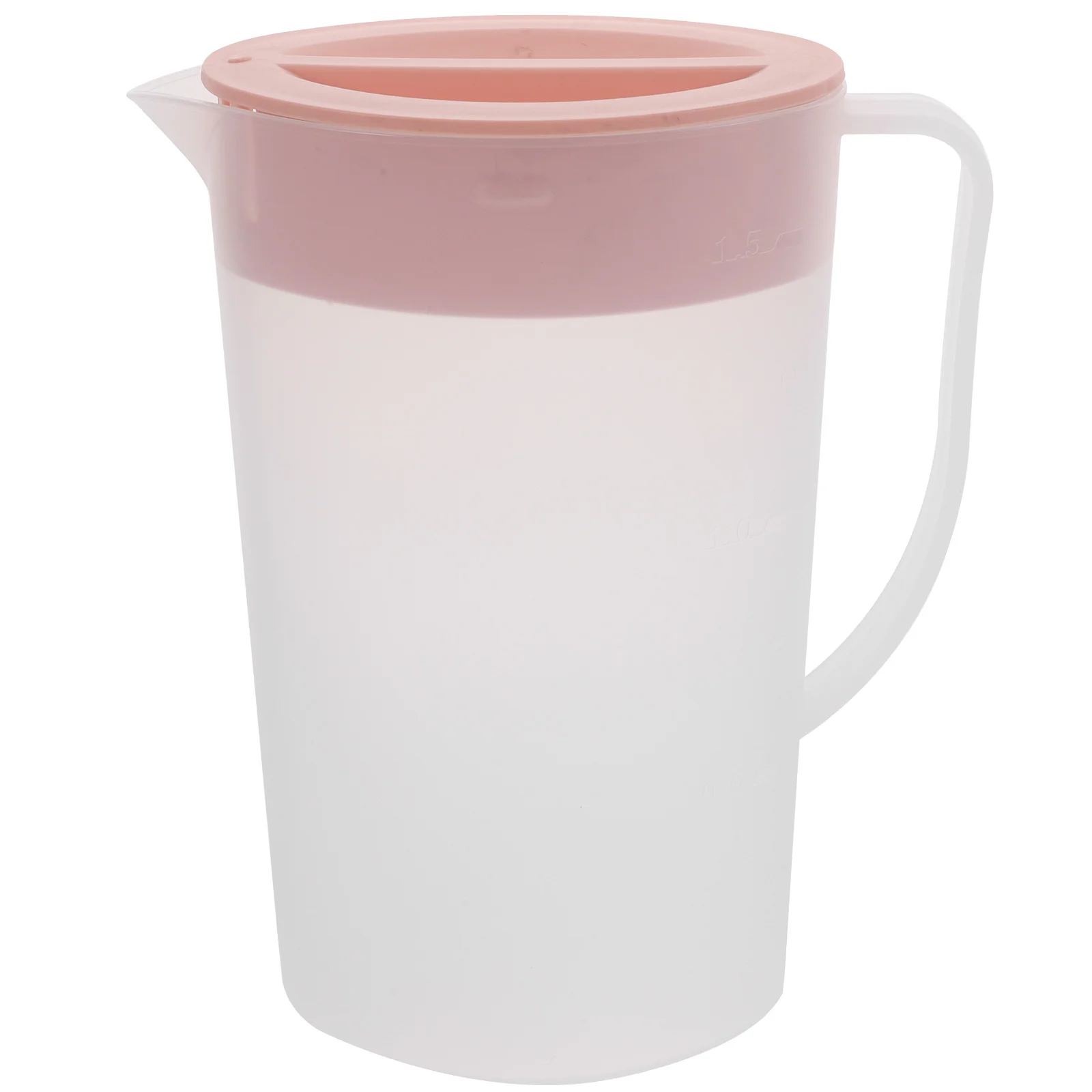 16L Plastic Beverage Kettle Heat Resistant Cold Water Jug Juice Pitcher with Lid (Pink)