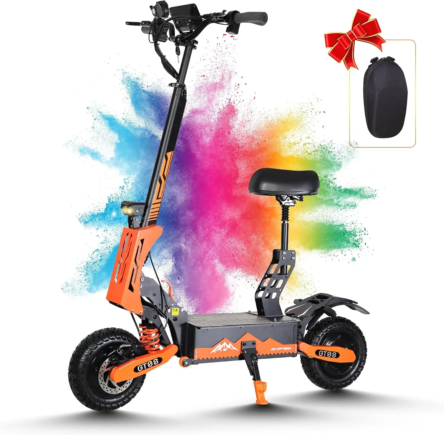 

GT08 Electric Scooter for Adults 5600W 60V 27Ah Battery Up to 50MPH &40Miles Range Folding Fast Commuting E Scooter with Seat