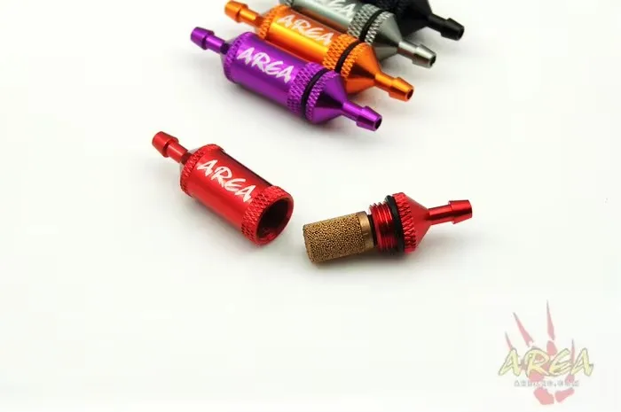 Obudowa ze stopu aluminium Filtr paliwa Metalowy filtr oleju do 1/5 HPI RV KM BAJA 5B 5T 5SC