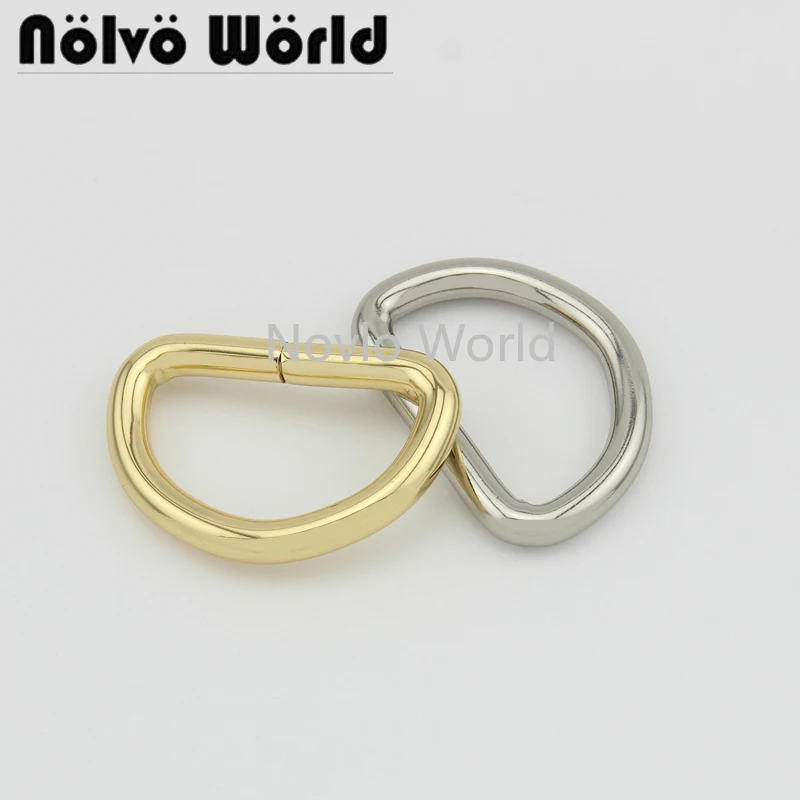 

20-100pcs 6 colors 32*19mm metal D ring open buckles,1-1/4" dee rings sewing DIY leather craft