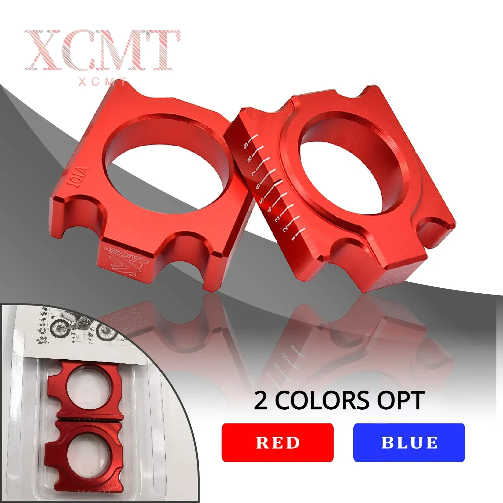 

Motorcycle CNC Rear Chain Adjuster Axle Blocks For HONDA CRF250R CRF450R CRF250X CRF450X CRF250RX CRF450RX CR 125 250 CRF X R RX