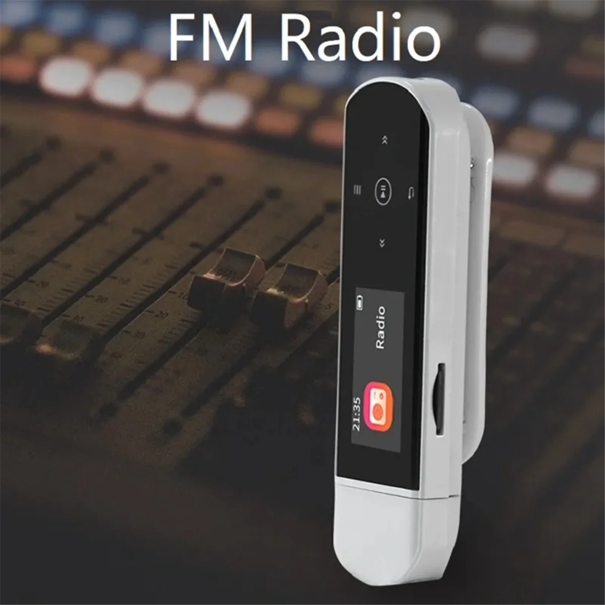 

IIJJ-X69 USB MP3-плеер Bluetooth Музыкальный плеер Мини-спортивный зажим Walkman Шагомер Поддержка FM-рекордера Электронная книга (БЕЗ TF-карты)