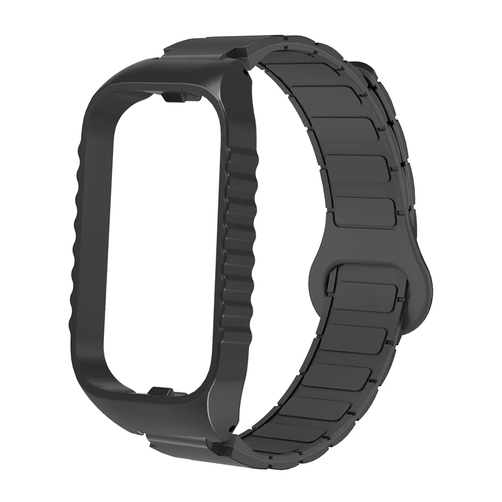 

12mm Magnetic Strap + Case For Redmi Band 2 Bracelet Armor Style Quick Release Replacement Sport Smartwatch Band for Men Women