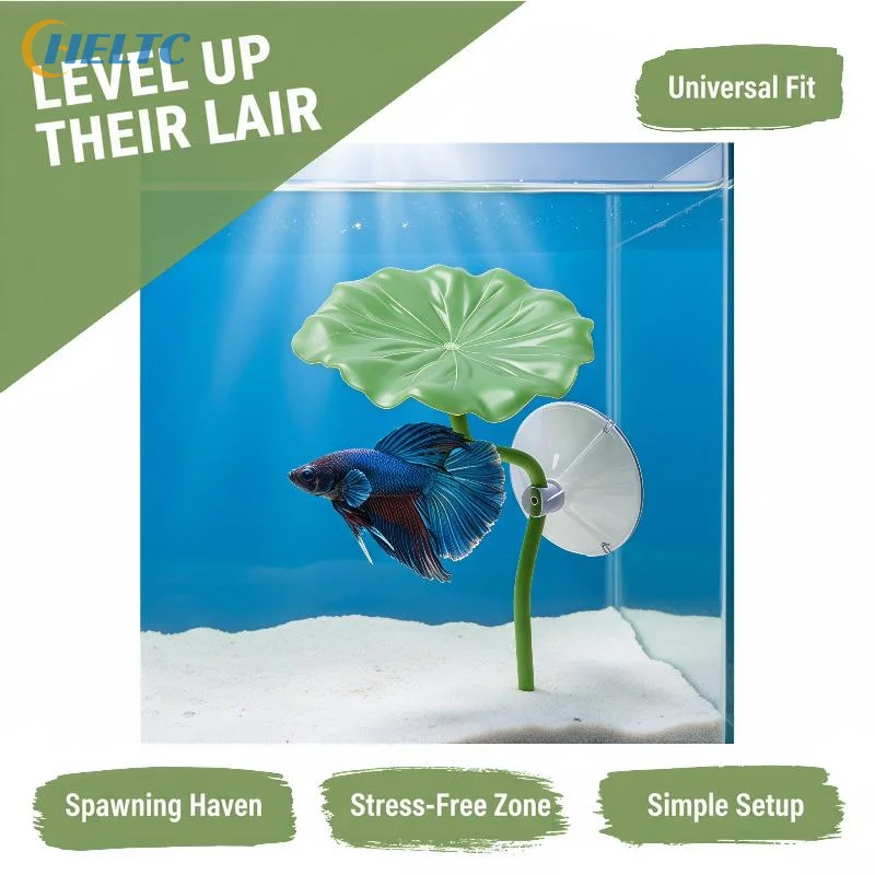 Soft Betta Fish Rest Lotus Leaf Fish Friendly Smooth Surface Stable Suction Cup For Betta Resting Spawning In Aquarium Tanks