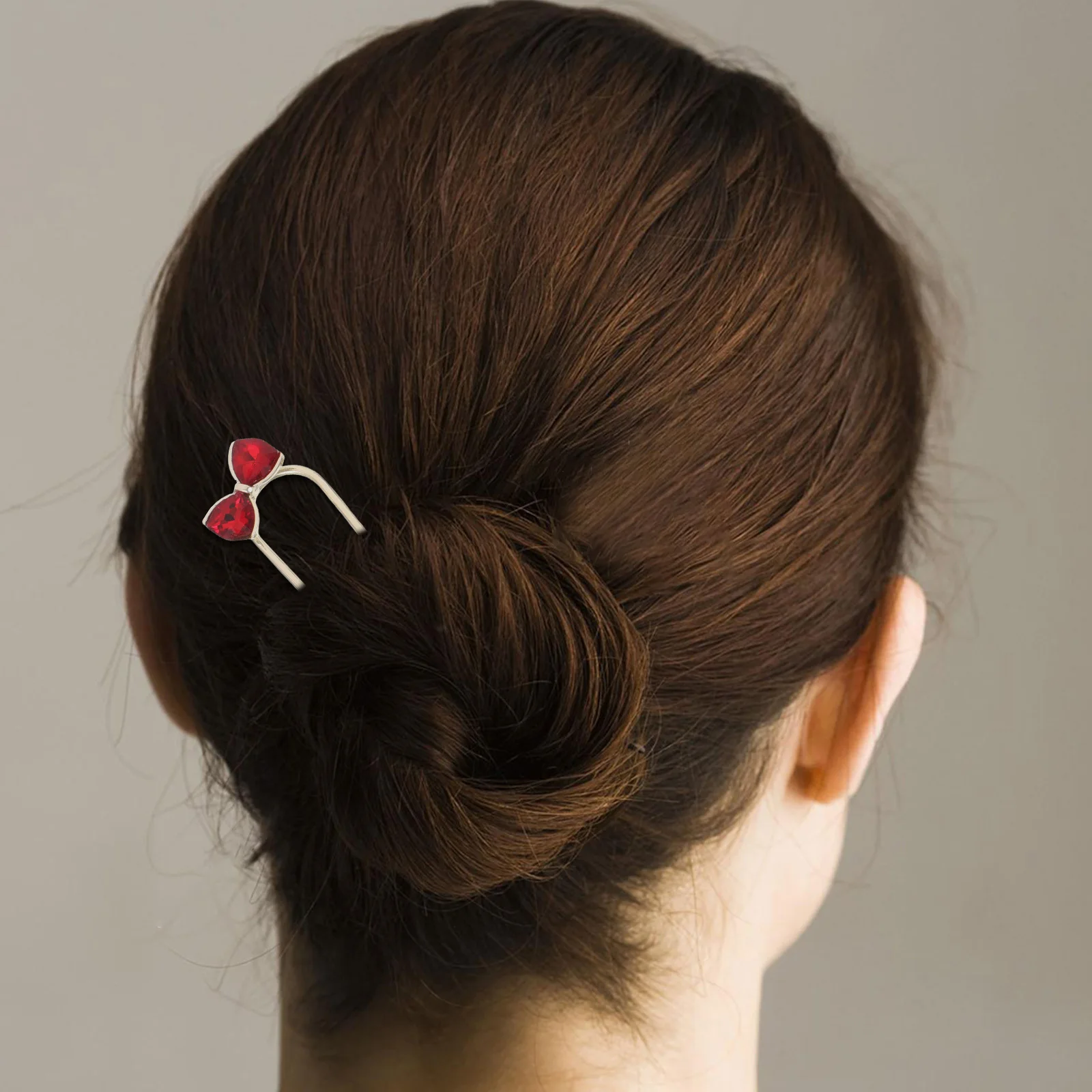 

4 шт. U-образная заколка для волос с бантом и стразами, вилка для волос, палочки, китайские аксессуары для волос, свадебные выпускные вечера, официальные мероприятия