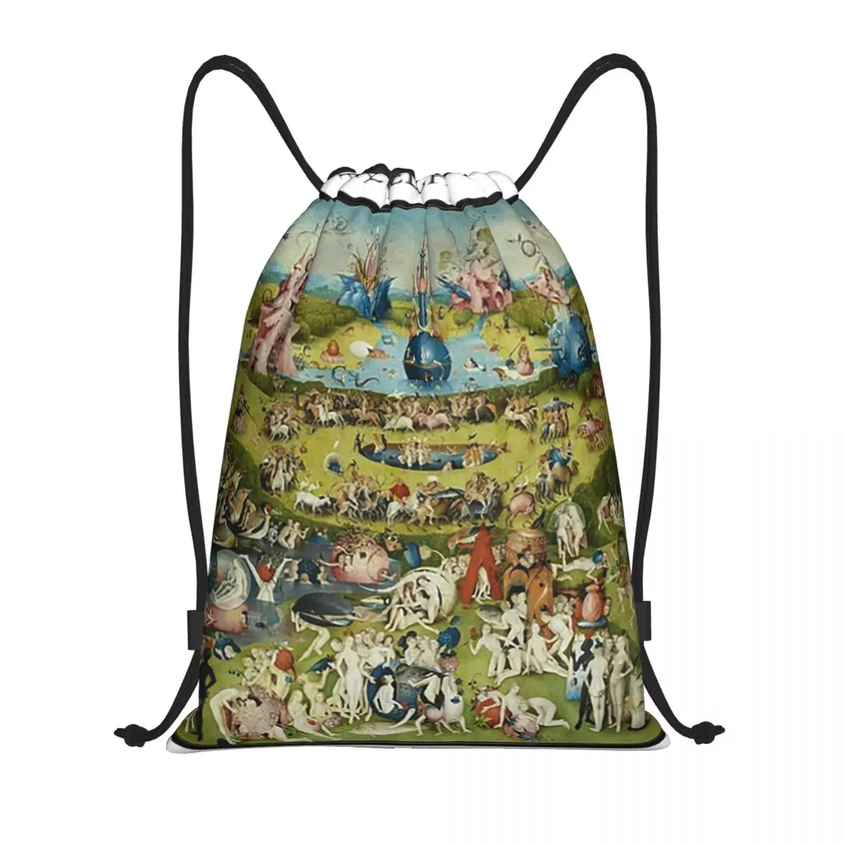 

Сад земных утех (около 1490-1510 гг.) Херемонима Босха. Рюкзаки, повседневные сумки на завязках, спортивные сумки, сумки для книг.
