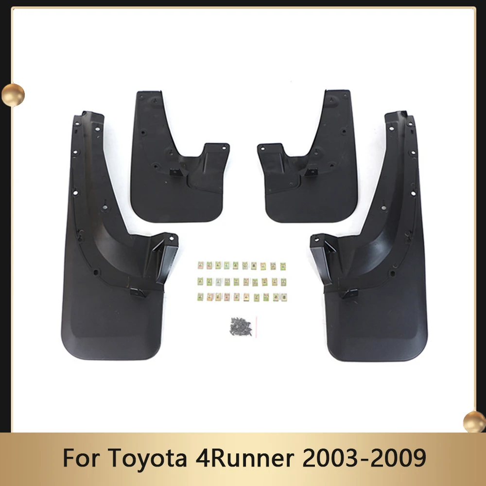 4 Pcs/Set Car Mudguards Splash Guard Anti Sludge For Toyota 4Runner 2003-2009 Scratch Resistant Fender Mud Flaps Accessories