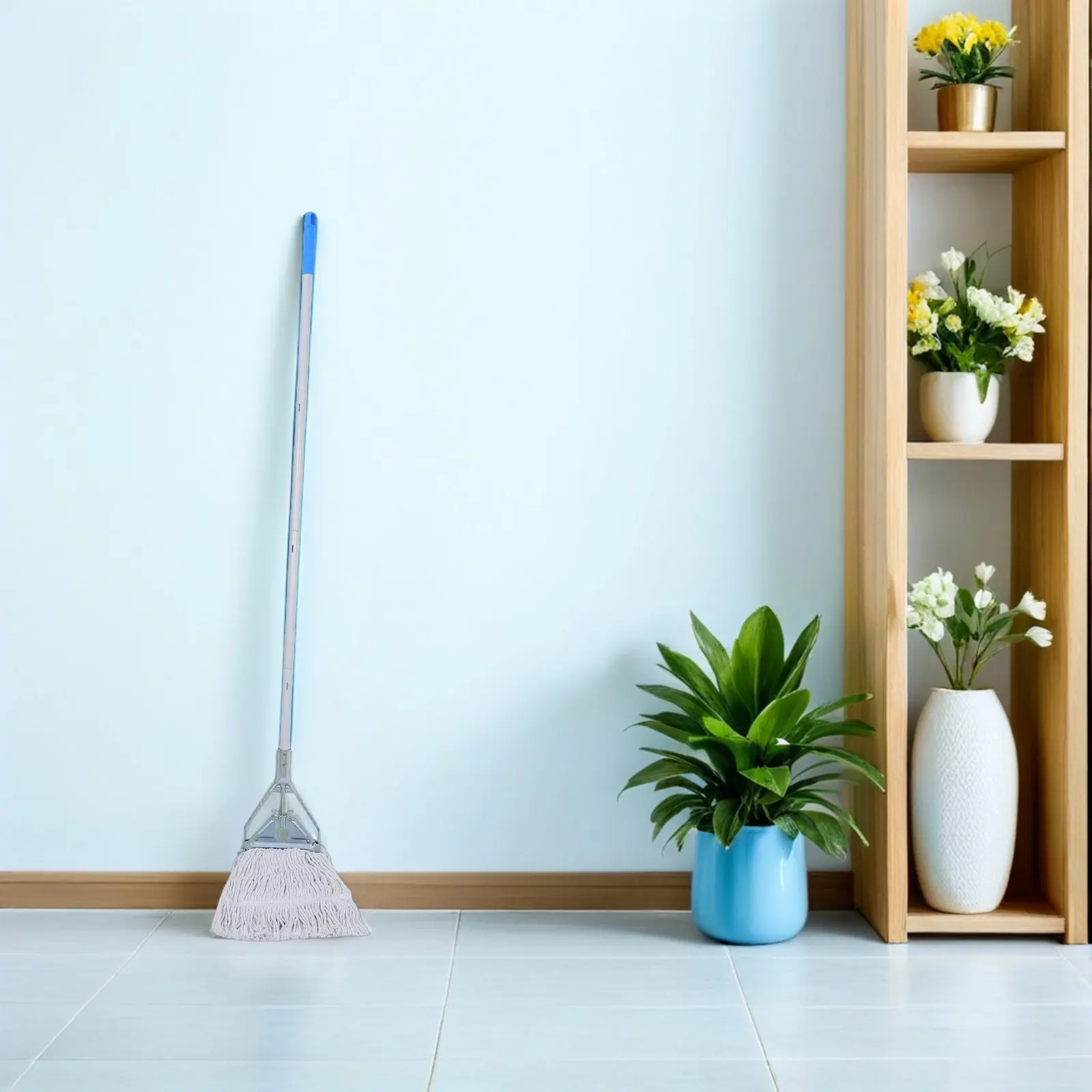 

Набор из 1 шт. промышленной треугольной насадки для швабры с пластиковым зажимом для уборки углов, плинтусов и полов из твердых пород дерева и плитки