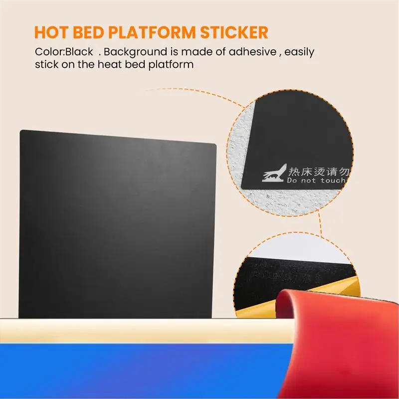 

Аксессуары для 3D-принтеров 235X235 мм, наклейка на платформу с горячей кроватью, адаптированная для Ender-2 Ender-3-X62A