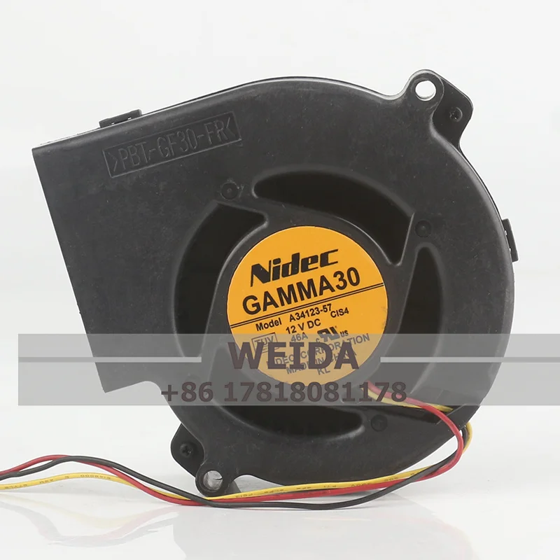 

Корпусный вентилятор Nidec 24 В 48 В постоянного тока 12 В 0,46 А AC EC 9733 97X95X33MM 9,7 см Переключатель вентилятора Двойные шарикоподшипники 3-проводной A34123-57 Охлаждающий вентилятор