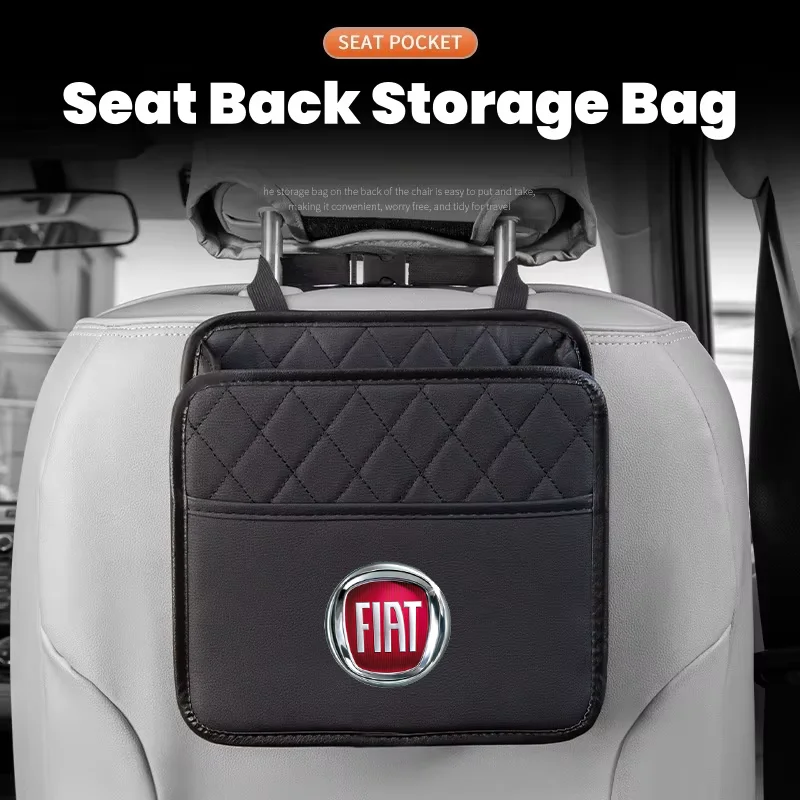 Car Back Seat Storage Universal Bag Organizer Trunk Elastic for Fiat punto abarth 500 stilo ducato palio bravo doblo