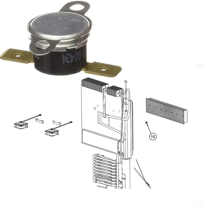 M76E 618093 Lüfterthermostat Kühlgebläse-Steuerteil für die Reparatur von Norcold-Kühlschränken – Detail 5