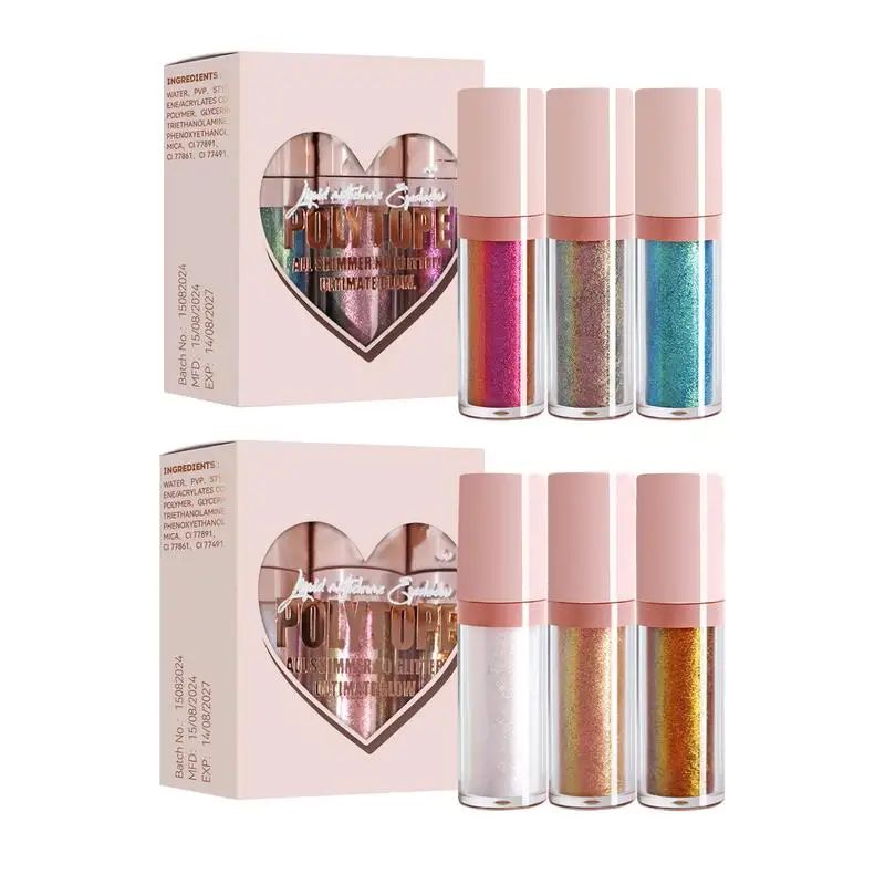 ظلال عيون شاميليون سائل ، ظلال عيون متعددة الكروم 3X ، طويلة الأمد ، صبغة عالية ، مكياج لامع لحفلة الهالوان