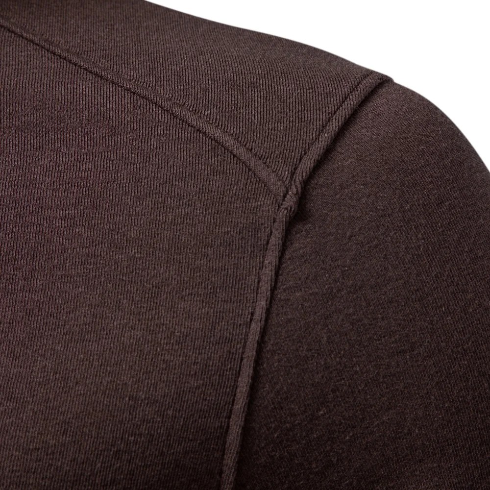 AIOPESON Herren Kunstkaschmir Rollkragenpullover, Einfarbig, Slim Fit, Strickpullover, Basis-Schicht-Oberteil, Warme Herbst-Winter-Bekleidung – Detail 11