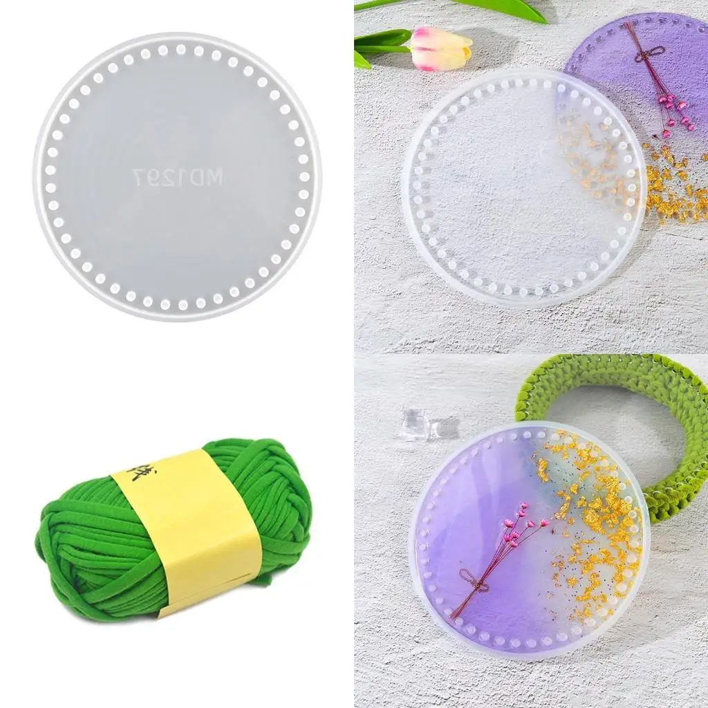 Round Resin Clutch Mold Silicone Bag Mold for Resin Casting Unique Clutch Purse Mold DIY Personalized Shaker Clutch Bag
