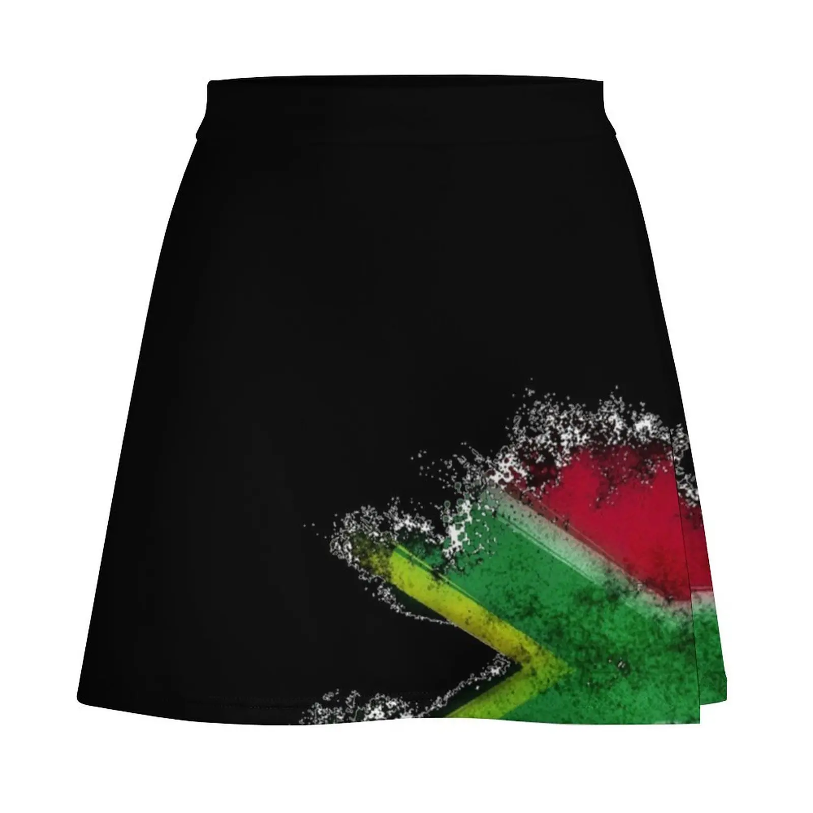 SA Flag Heart Mini Skirt skirts for women skirt skirt Mini