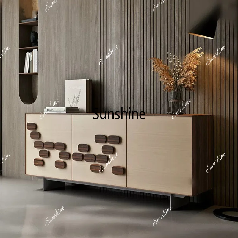 Italian minimalist high-end side cabinet modern minimalist paint storage cabinet