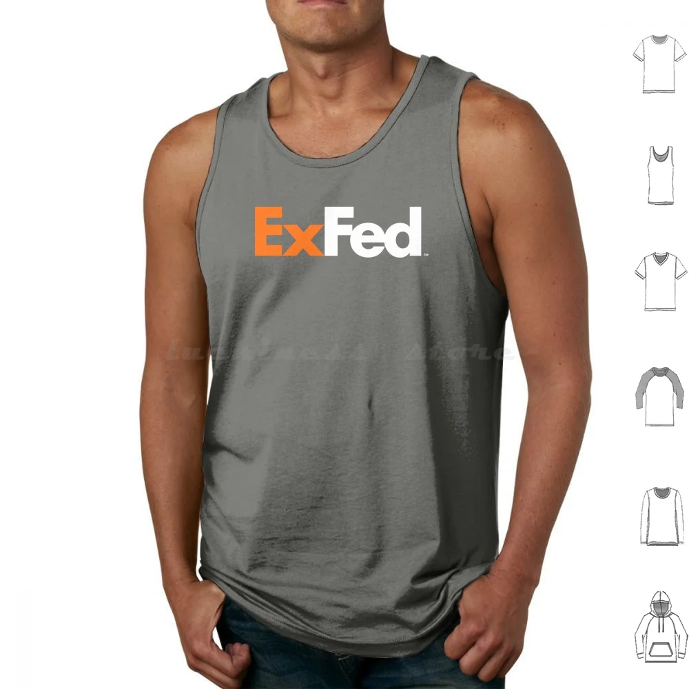 Exfed Tank Tops Vest Sleeveless Fedex Fedex Corporation Federal Express Federal Express Corporation Transportation