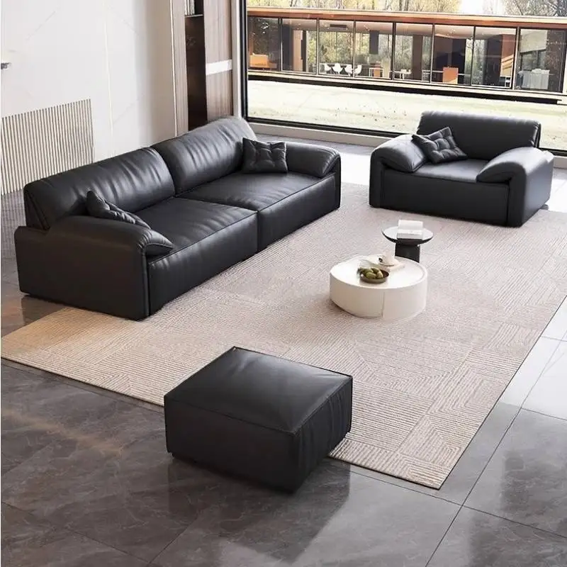 Preto de luxo sala estar sofás moderno e minimalista preguiçoso salões sala estar sofás nordic apartamentos woonkamerbanken móveis