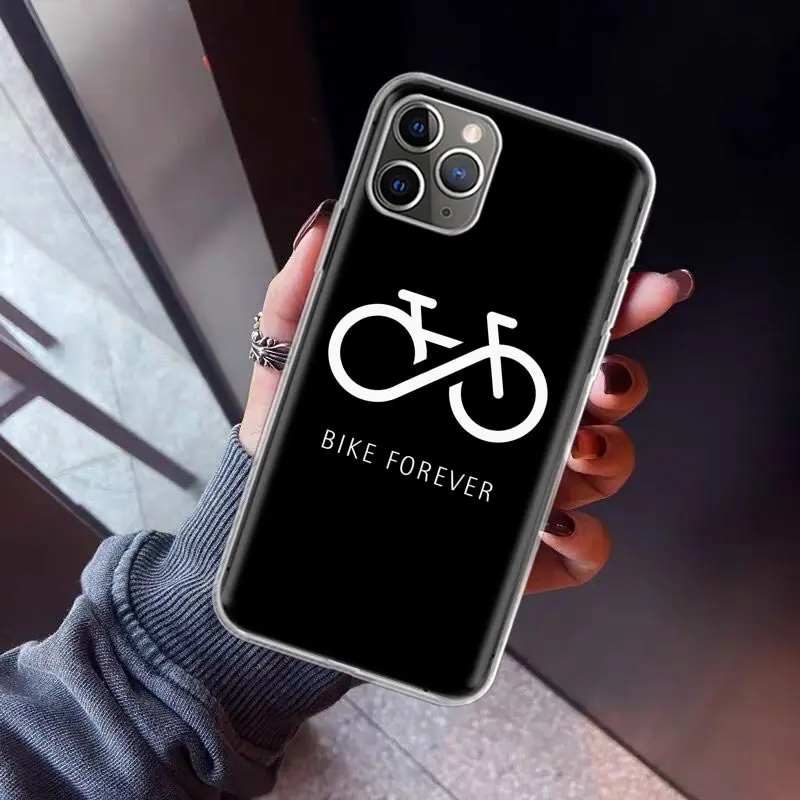 BIKE Cycling Art Phone Case For Apple iPhone 11 13 14 15 16 12 Pro Max SE X XR XS 7 8 Plus Pattern Soft TPU Back Cover 11 13 14