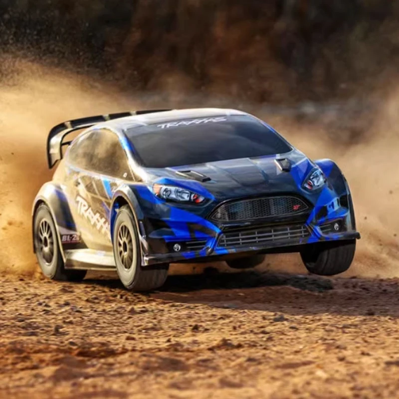 Traxxs BL-2s fiesta st rally 74154-4 1/10 4wd rc carro simulação de controle remoto elétrico sem escova modelo de veículo de rally de alta velocidade