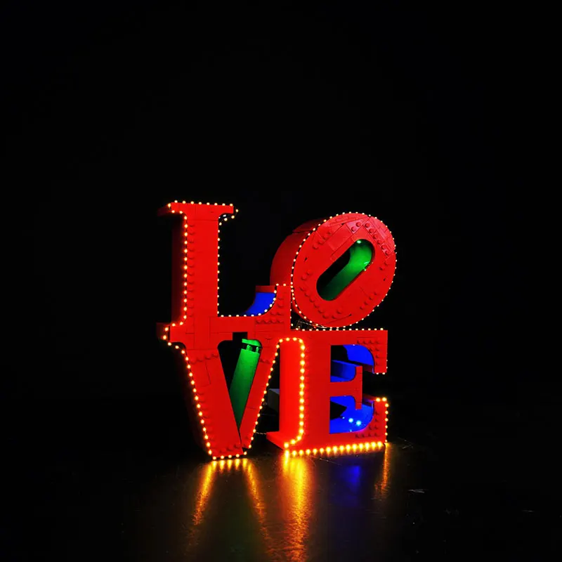LED Light Kit For LEGO 31214 Art Love Decorative Lamp Ideas DIY Gift (Not Include Building Blocks Bricks Kits Sets Model)