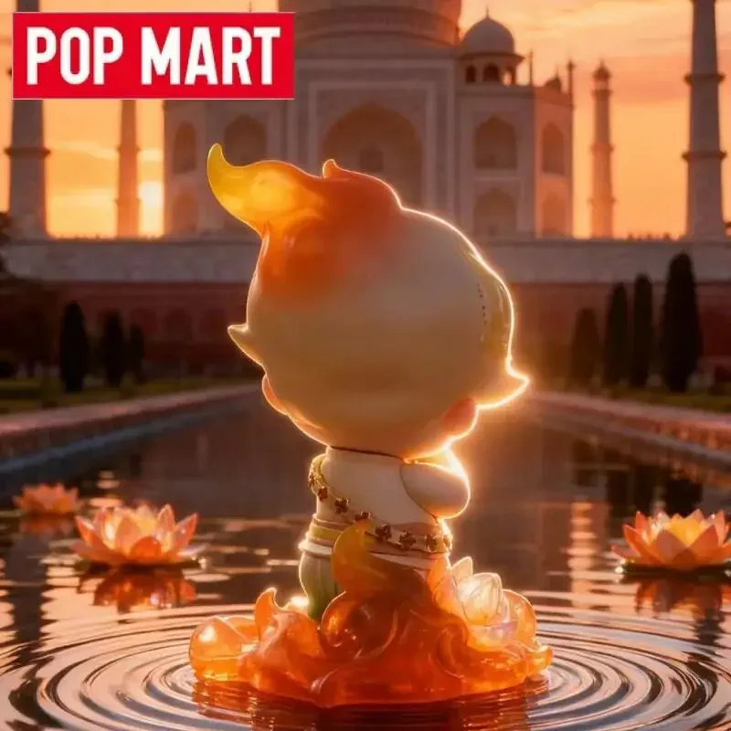 POP MART Dimoo Flaming Lotus Anime Action Figure Blind Box Guess Bag Toys Dolls Surprise Mystery Box Desktop Ornament Collection