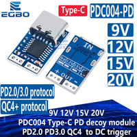 1~10PCS Type-C PD decoy module PD2.0 PD3.0 to DC DC trigger extension cable QC4 charger 9V 12V 15V 20V Fast Quick Charger PDC004