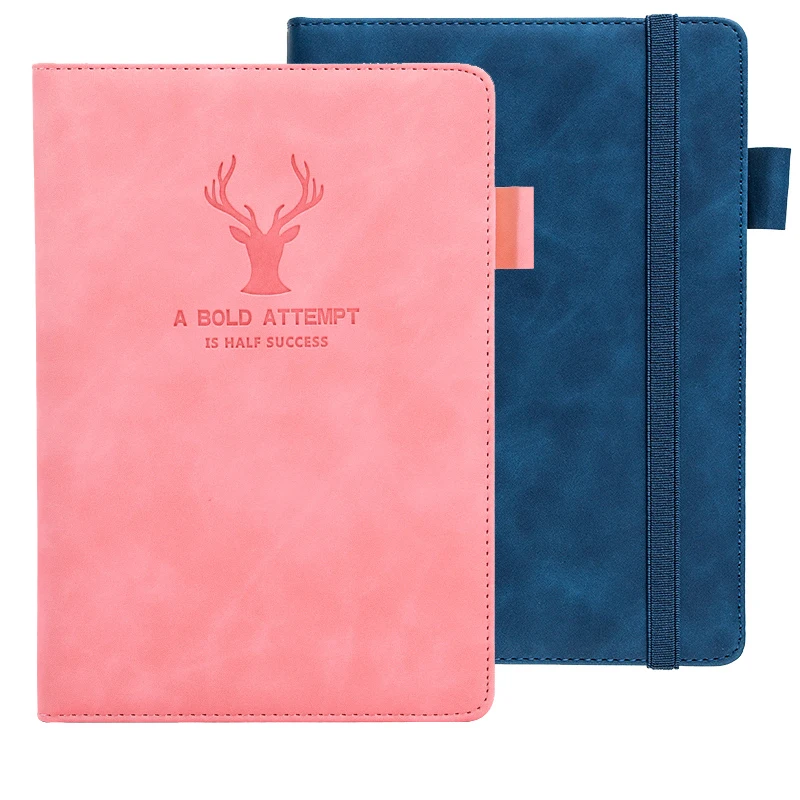 

A5 Notebook Ultra-thick Thickened Notepad Business Soft Leather Work Meeting Record Book Office Diary Sketchbook Students Cute