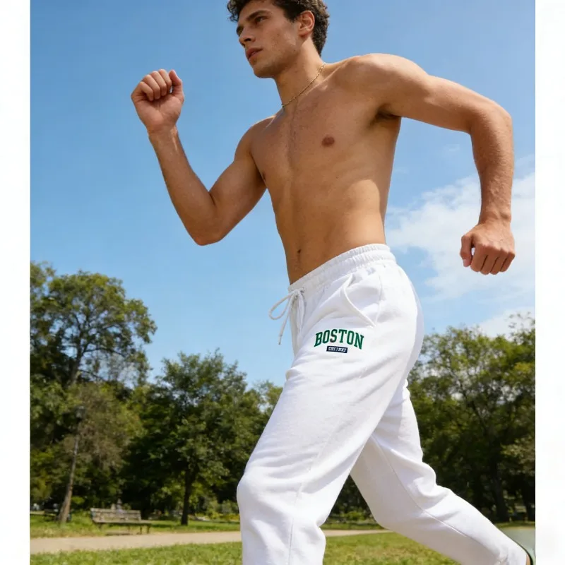 

Мужские спортивные брюки с простым буквенным принтом, подходят для взрослых, повседневный стиль, брюки для бега, осенне-зимний уличный стиль