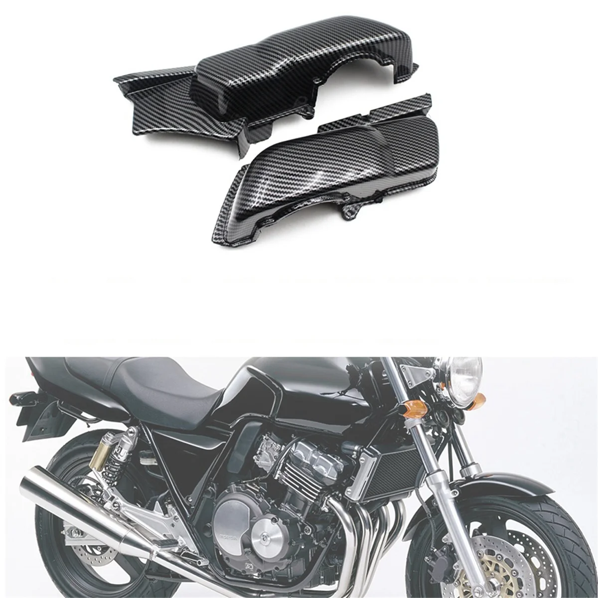 Tampa lateral do carburador da motocicleta quadro do carburador guarda filtro de ar protetor para honda cb 400 sf cb400 1992-1998