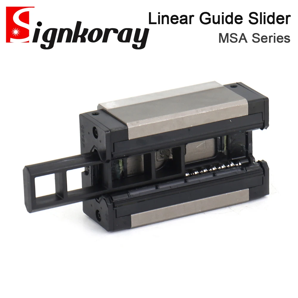 Carrello guida lineare con blocco scorrevole serie SignkoRay PMI MSA per macchina da taglio per incisione laser CO2