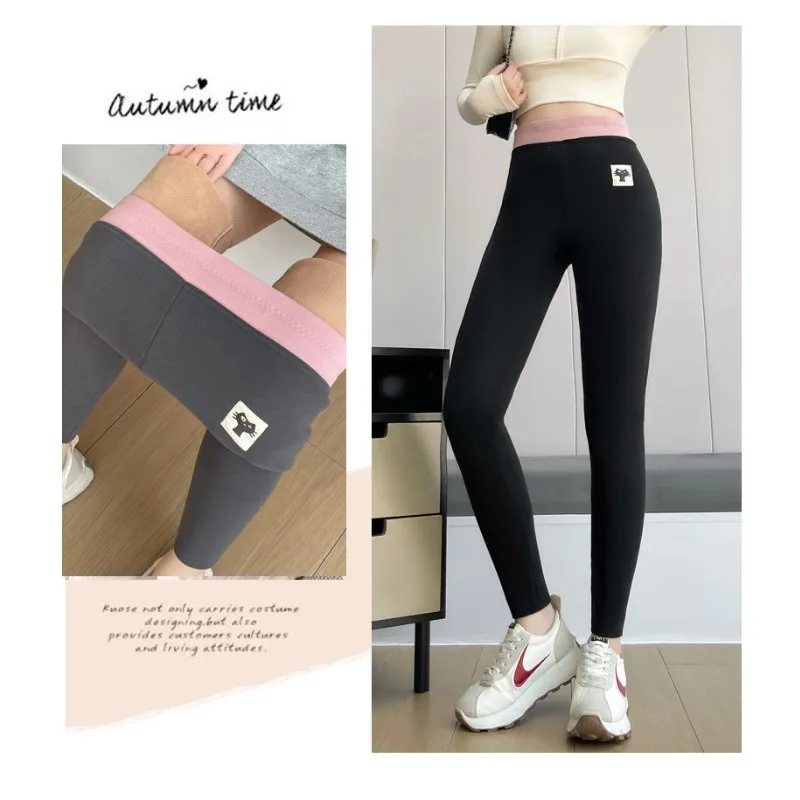 Autumn Winter High-waisted Leggings for Women Thick Warm Autumn Pants Tight-fitting Leggings