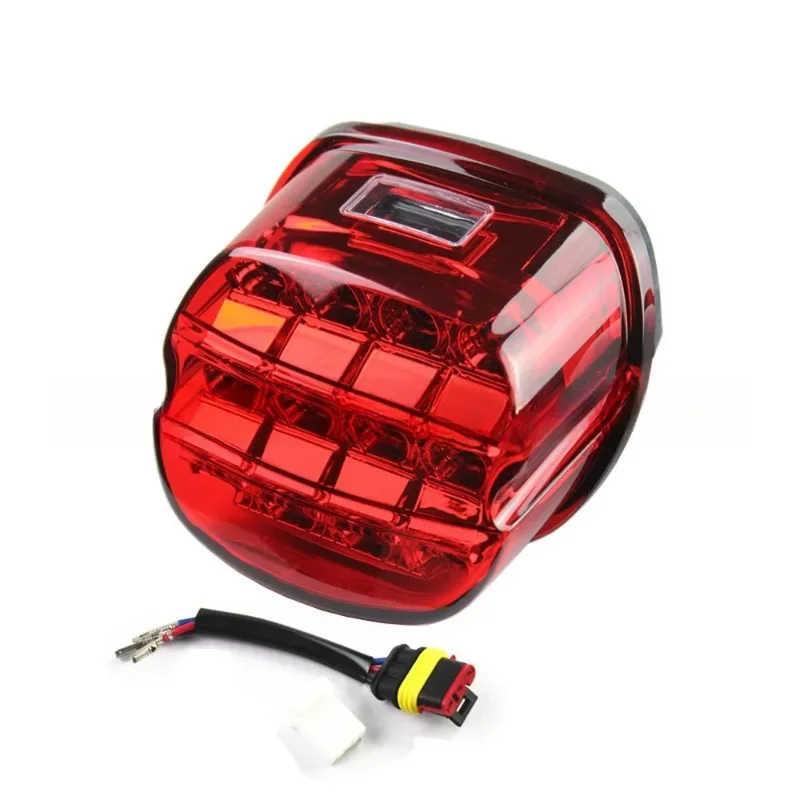 TRD para luz trasera de freno Harley Softail Fat Boy Night Train FXSTB Touring Street Electra Glide Sportster XL LED trasero de motocicleta