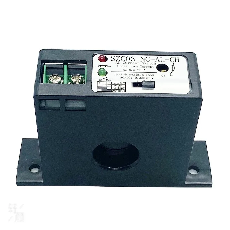 Applicable to Current sensing switch AC 0-200A normally open, control switch connected to AC DC SZC03-NC-AL-CH