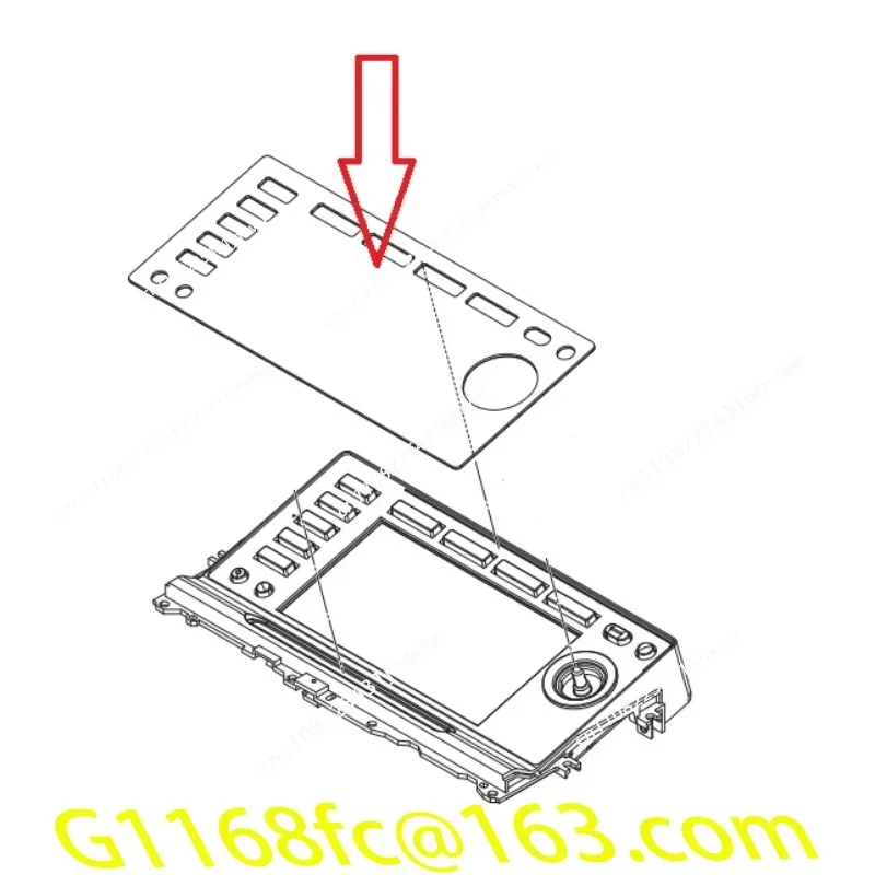 High Quality CDJ2000 2000nexus Disc Player Display Screen Acrylic Plastic Board DAH2874 DAH2680 part