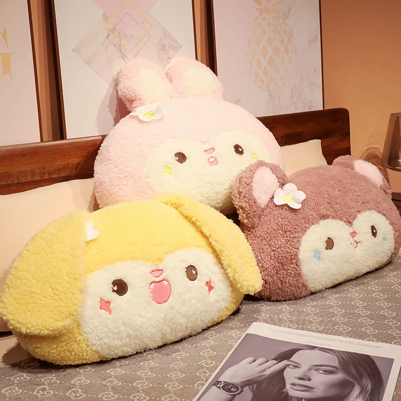 

65cm Kawaii Bear Bed Plush Cushion Cute Stuffed Animals Bunny Plushies Throw Pillow Anime Soft Back Sofa Cushion for Girls Gifts