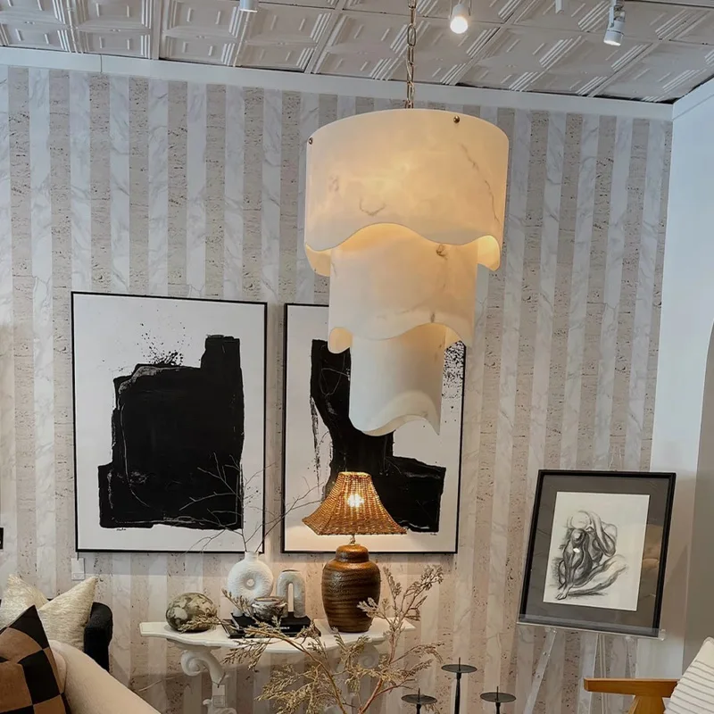 

Luxury Black Branch Chandelier, Spanish Marble Lustre, Dimmable Pendant Lamp for Living Room & Dining Room, Light for Ceilings