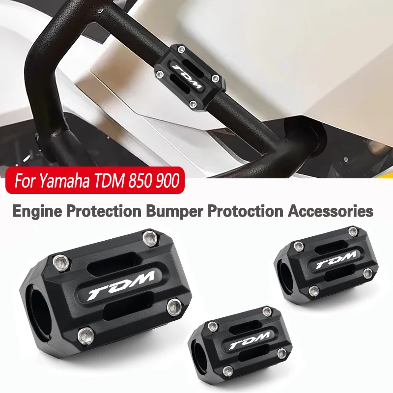 

For YAMAHA TDM 850 900 TDM850 TDM900 1991-2013 2014 Motorcycle Bumper Engine Guard 25-28MM Protection Block Crash bar Decorative