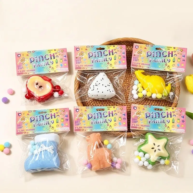 Simulated Food Squeeze Toy Kids Soft Sticky Stress Relief Relax Toys Party Halloween Christmas Gift